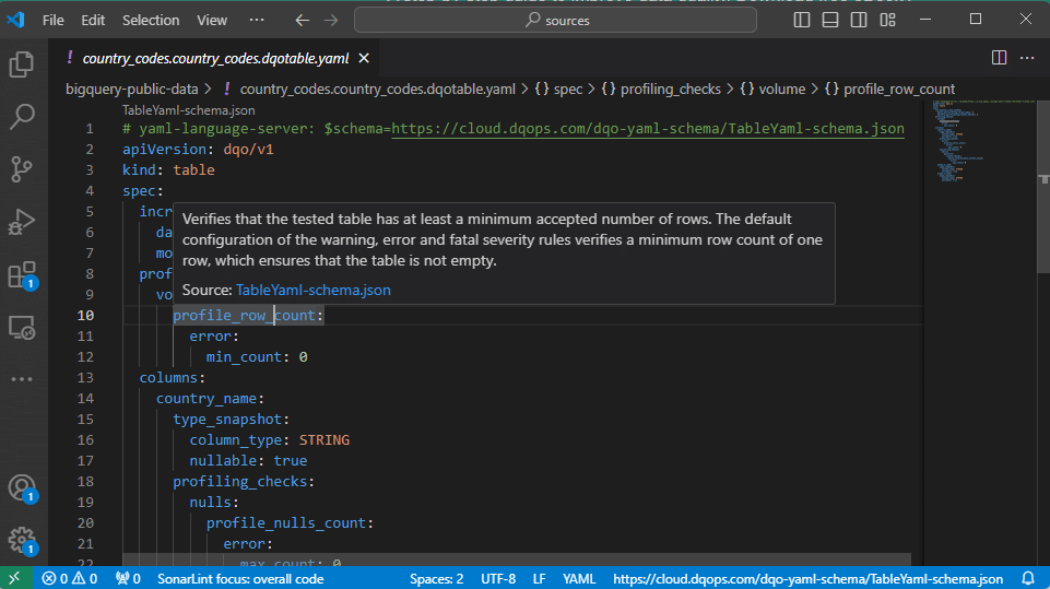 Editing YAML files in VSCode